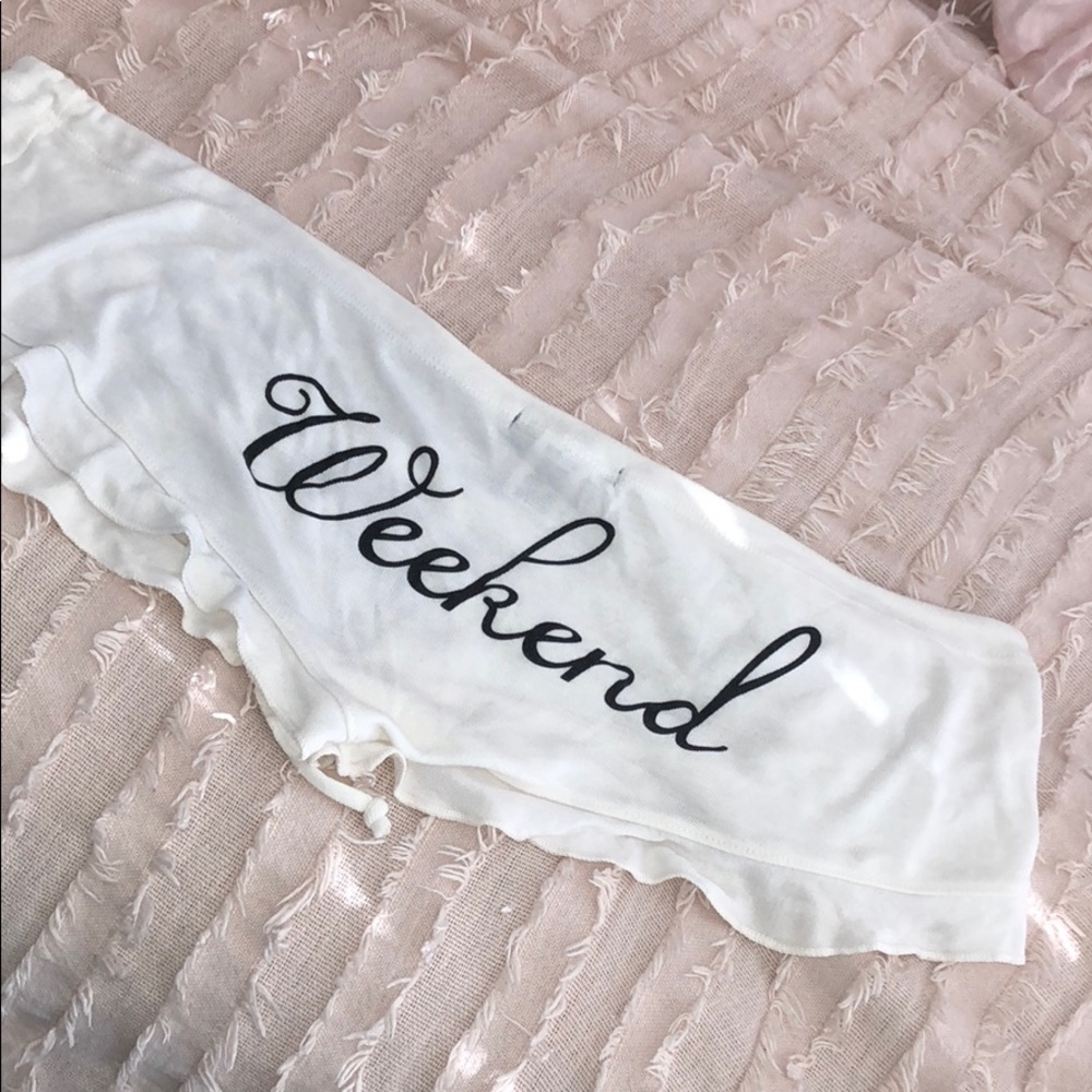 Wildfox sleep shorts “weekend I love you”